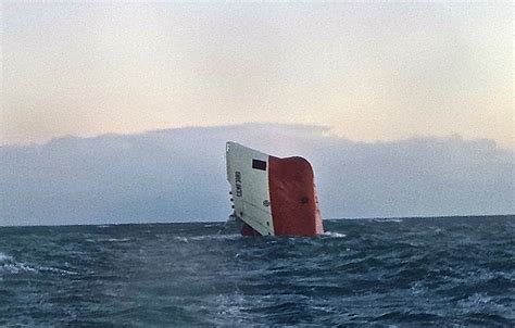 british cargo ship sinks in north sea